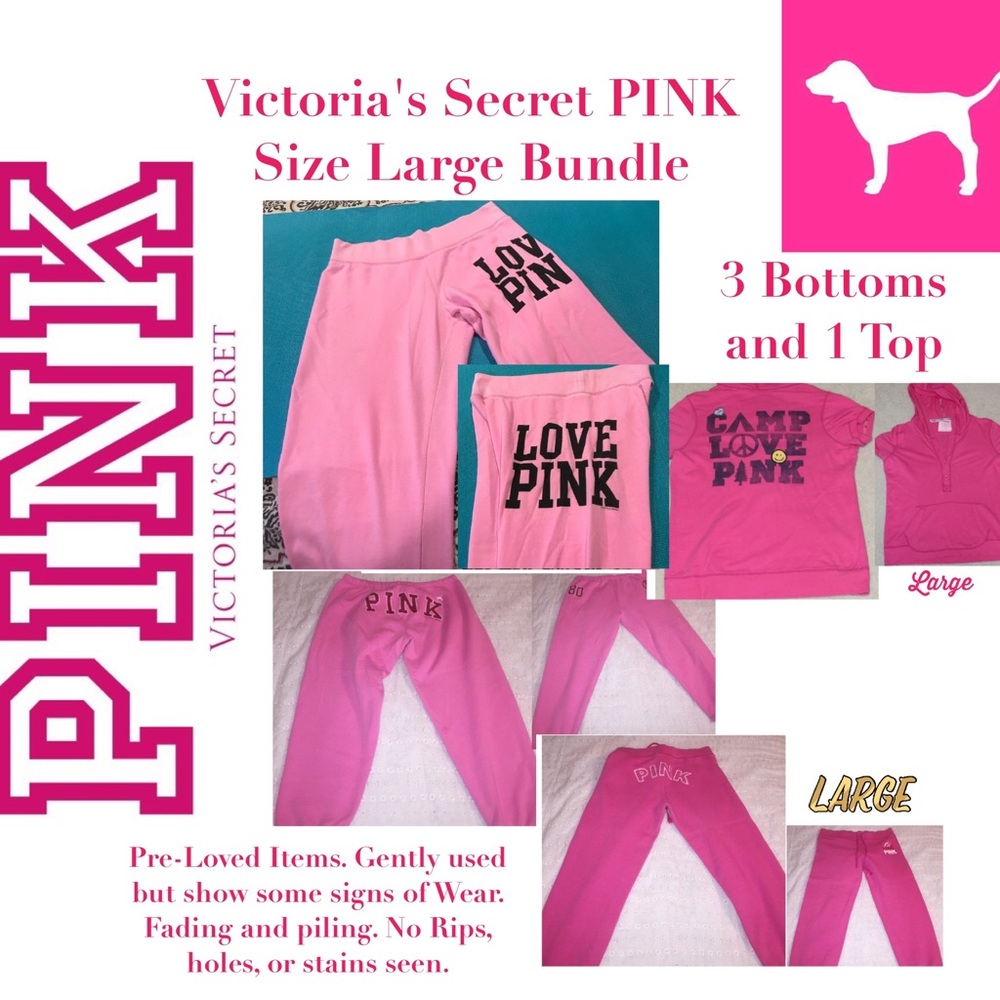 Victoria's Secret PINK Bundle Size Large