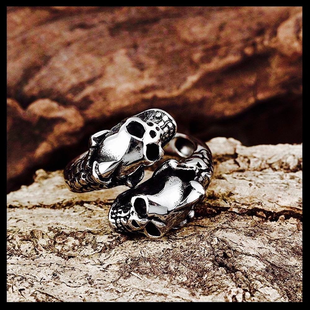 AWESOME!  Double Skull Ring. 💀