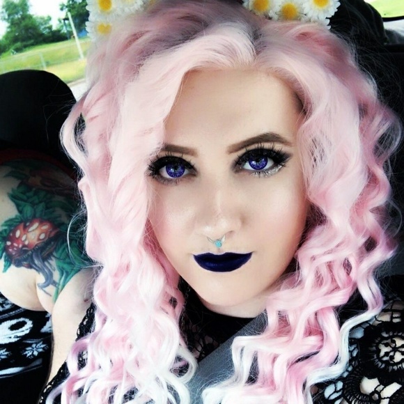 Beautiful White Tip Pink LaceFront Wig 24-26 inch main image 6