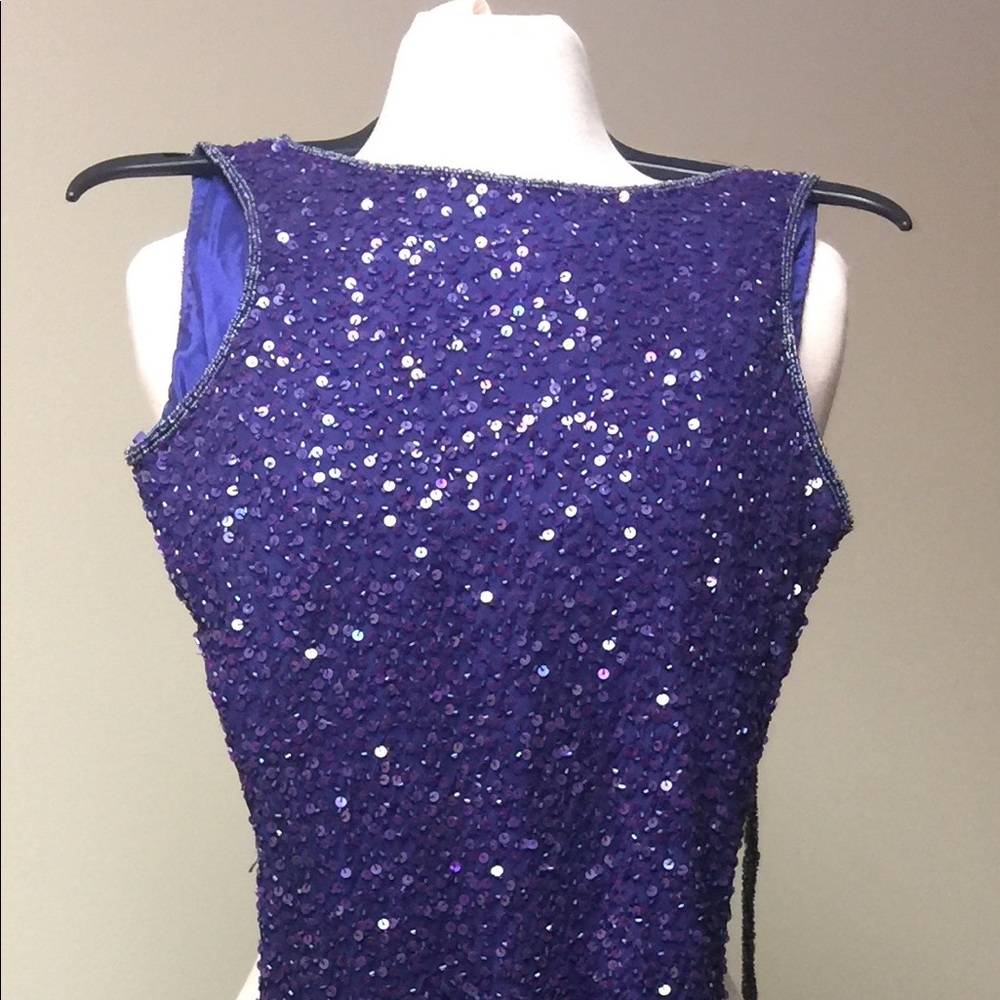 Sequin and beaded formal dress