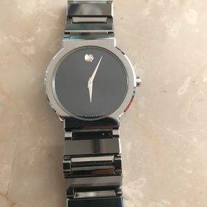 Movado men's tungsten carbide valor watch