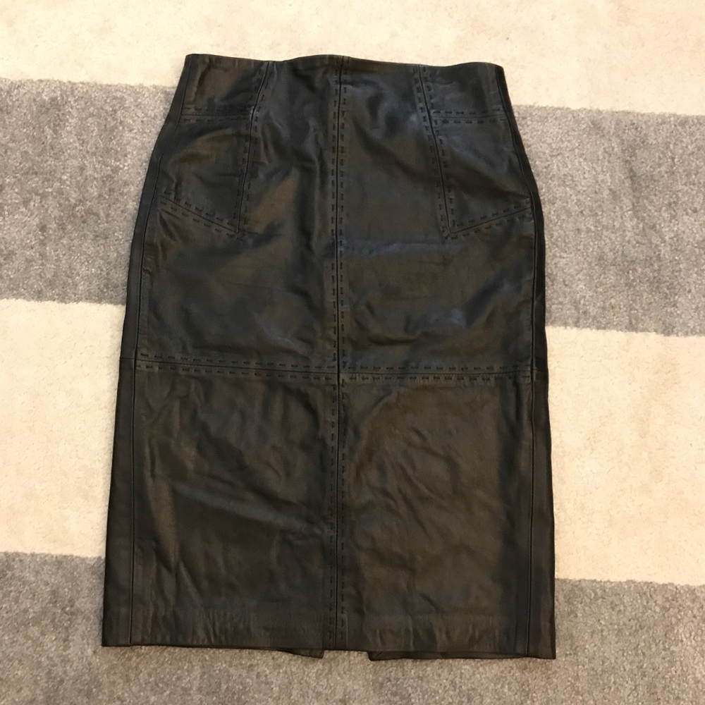 French Connection leather skirt