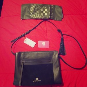 Vince Camuto cross body. Dark Blue