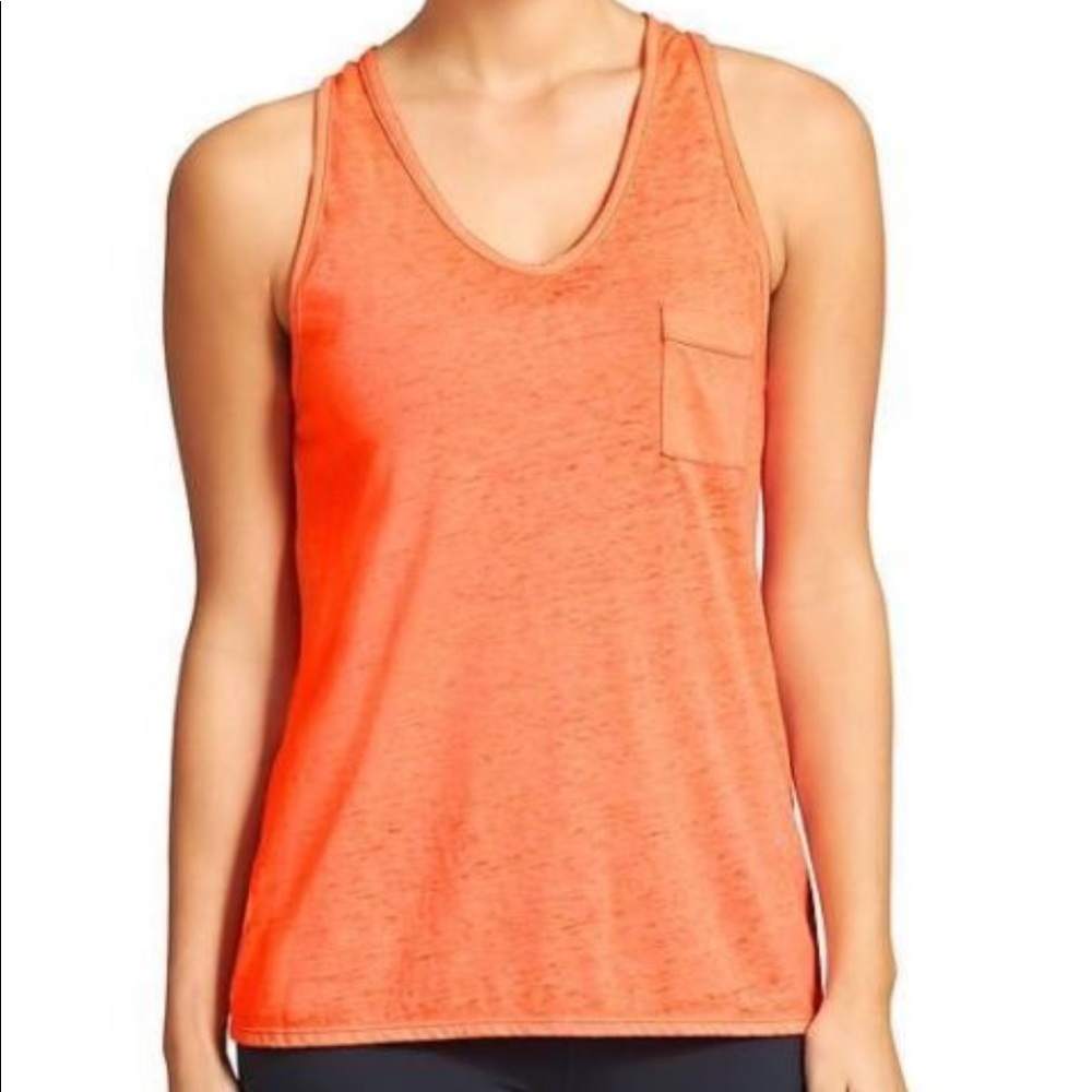 Athleta sugar was tank ember orange tank top