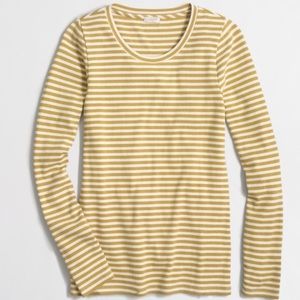 J.Crew stripped Rib knit long sleeve crew neck top