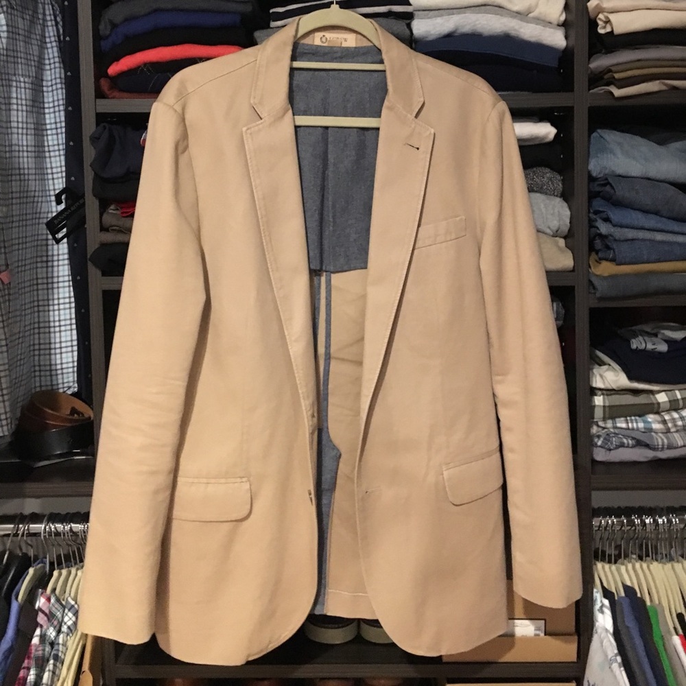 J Crew tan men's sport jacket. Size M