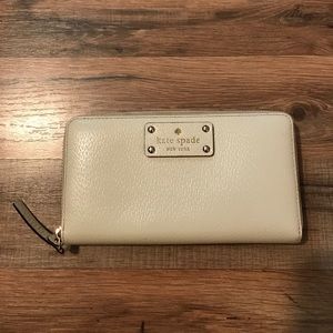 Kate spade cream wallet!