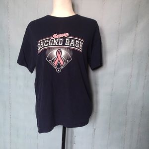 Save 2nd Base Breast Cancer Awareness Tee