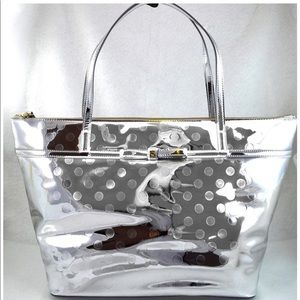 Kate Spade New York silver tote