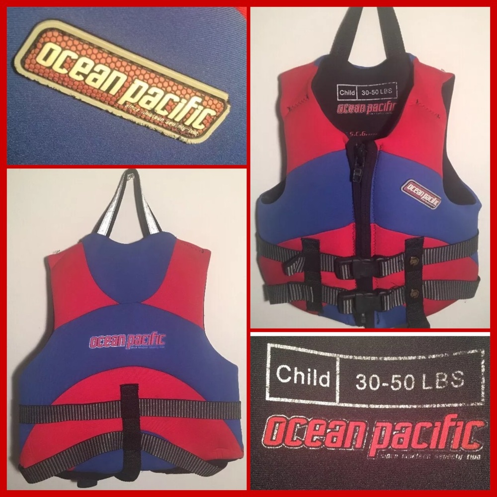 Life preserver - Float jacket - Swimming vest R/B
