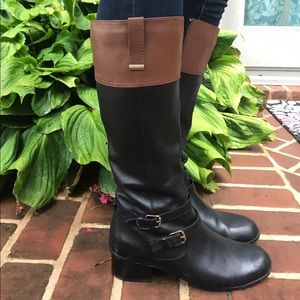 Bandolino Carlotta contrast color riding boots