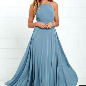 Slate blue lulus gown