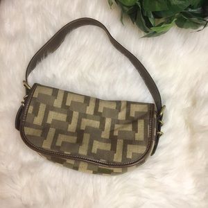 Nine West Vegas Style Pattern Brown Shoulder Bag📦