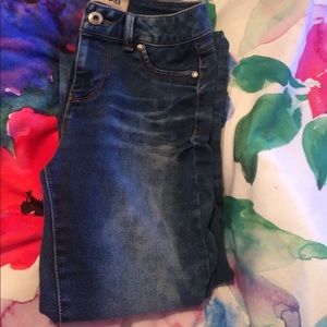 High Waisted Acid Wash Stretchy Skinny Jeans