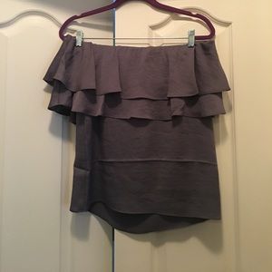 Express off-the-shoulder ruffled top