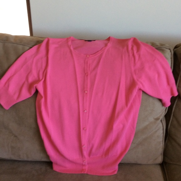 Ann Taylor Sweaters Pink Ann Taylor Cardigan Poshmark