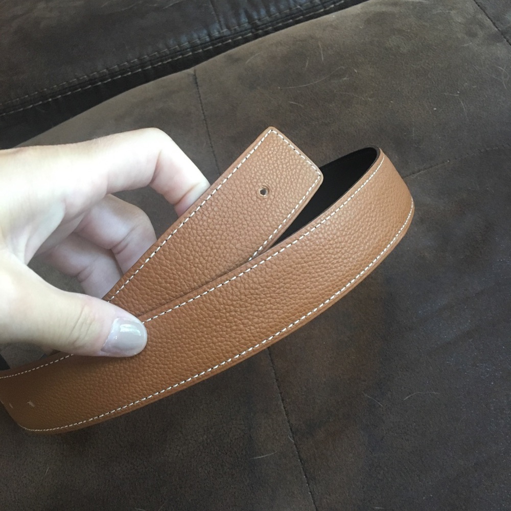 Hermes leather belt