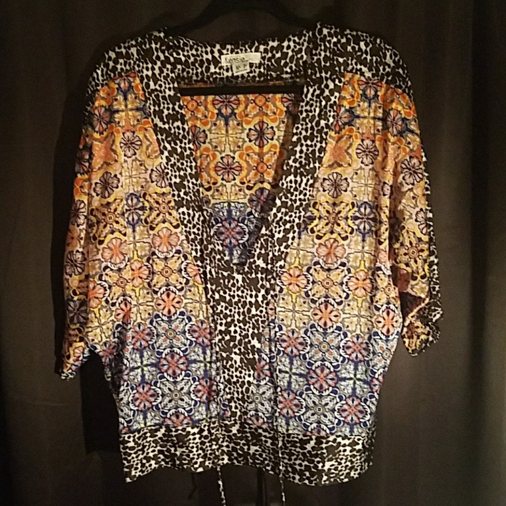 Multicolored BLOUSE Size Small