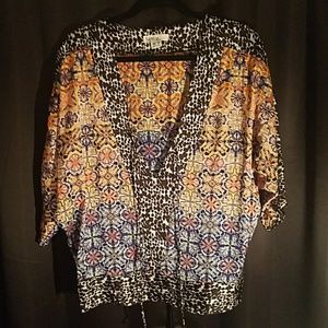 Multicolored BLOUSE Size Small