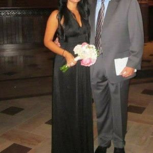 Express small long formal dress