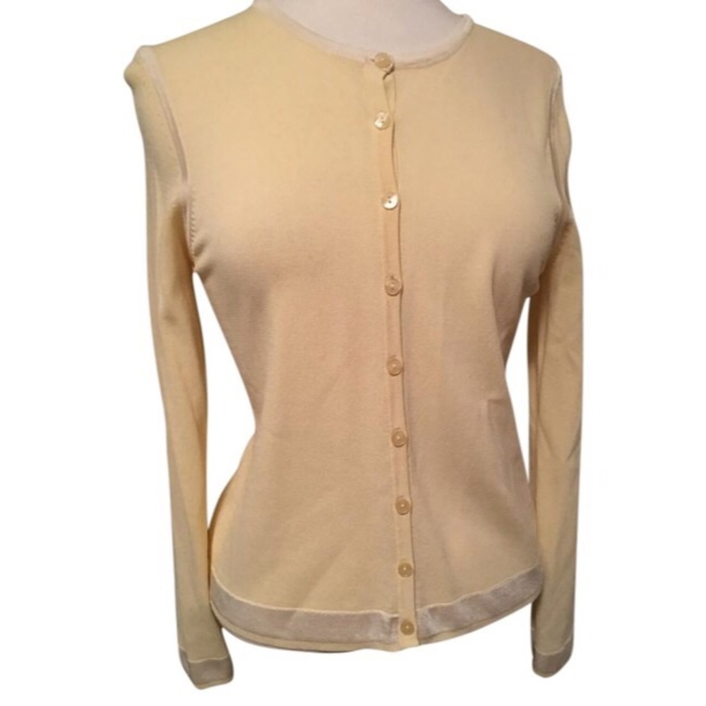 Kasper Small Button Front Closure Long Sleeve - image 1