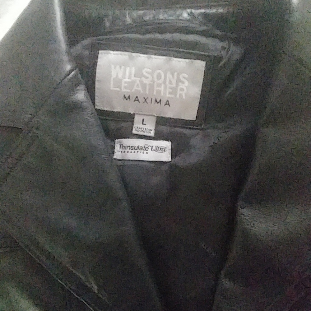 Short  leather. Coat