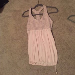Lululemon top. Pink & gray.