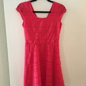 Peach summer dress