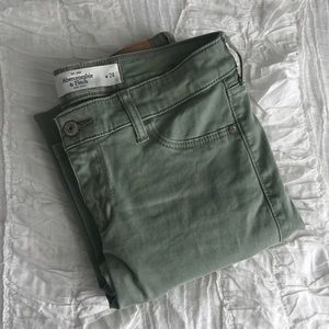 Abercrombie Green Jegging