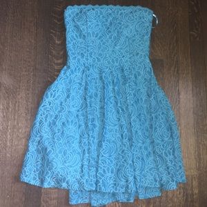 strapless party dress