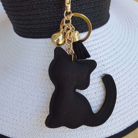 Cat Rhinestone Keychain - Picture 2 of 3