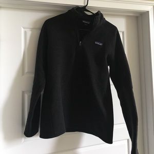 Black Patagonia Better Sweater 1/4 zip
