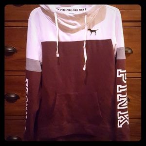 Victoria Secret PINK color block hoodie