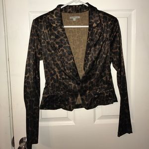 Charlotte Russe leapord print blazer