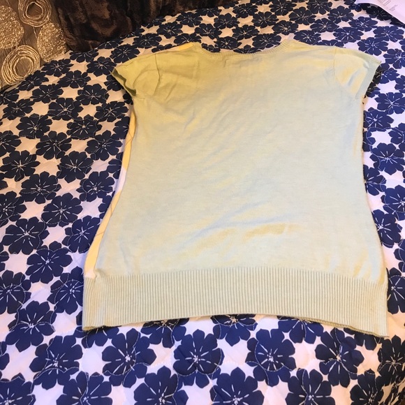 Argyle shirt. Yellow, white with green and brown. - Picture 2 of 3