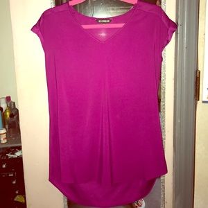 Express Silk Fuchsia blouse