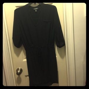 Black A Byer tie dress.