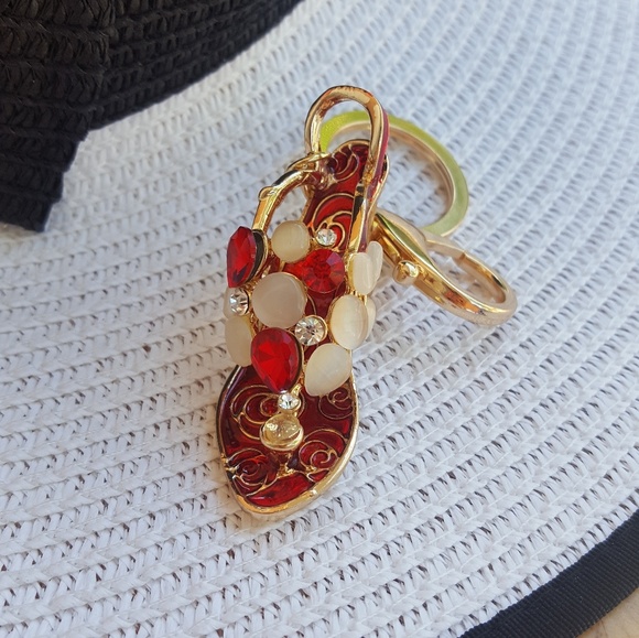 High Heel Rhinestone Keychain - Picture 4 of 5