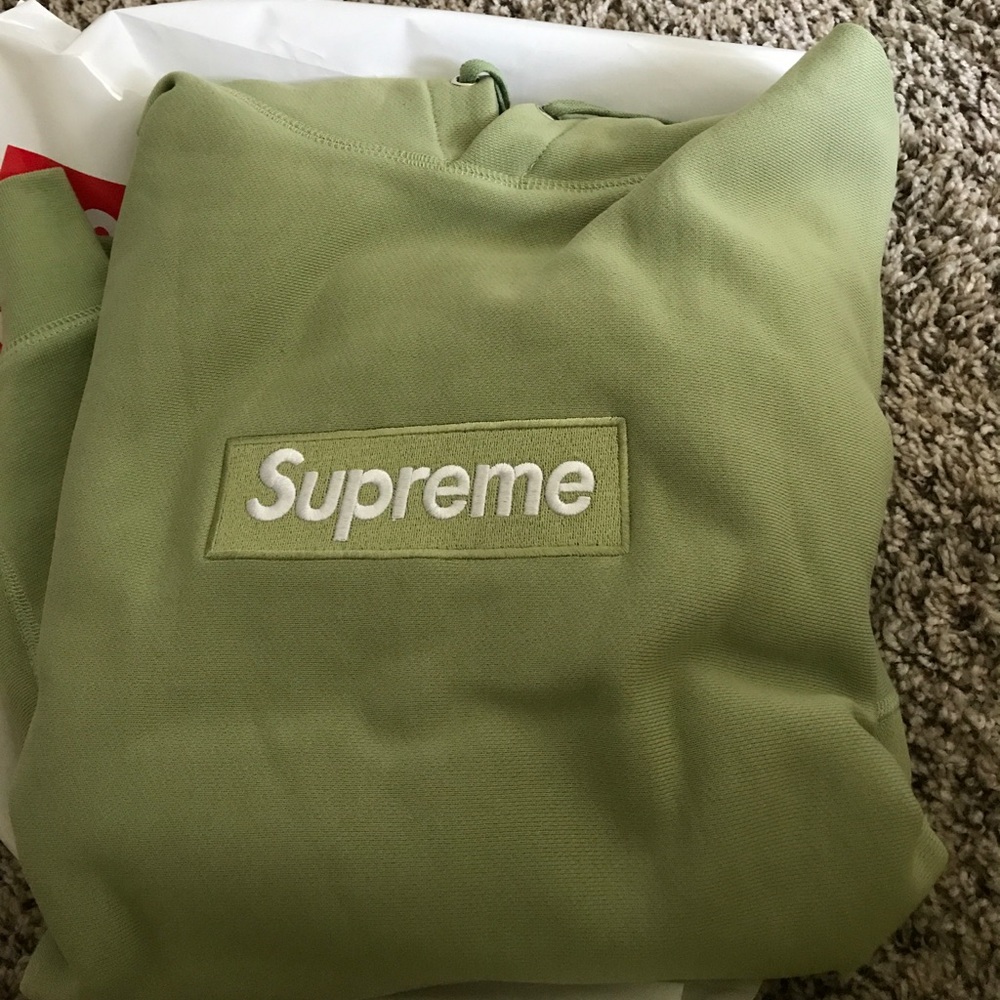 Supreme sage box logo hoodie
