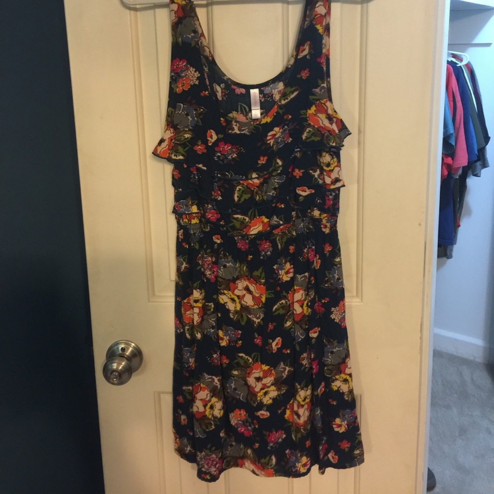 Floral Xhilaration Sleeveless Dress.