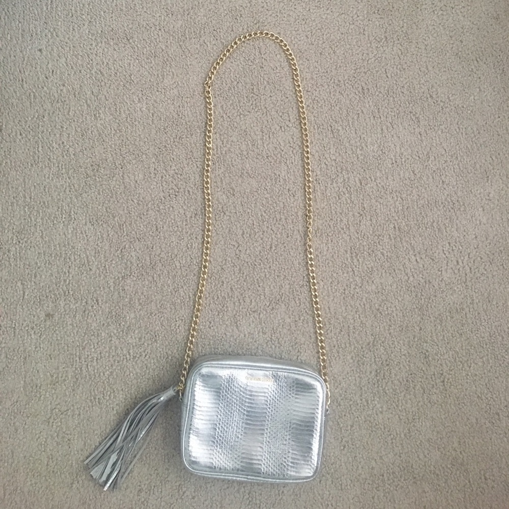 Super cute silver Victoria's Secret purse