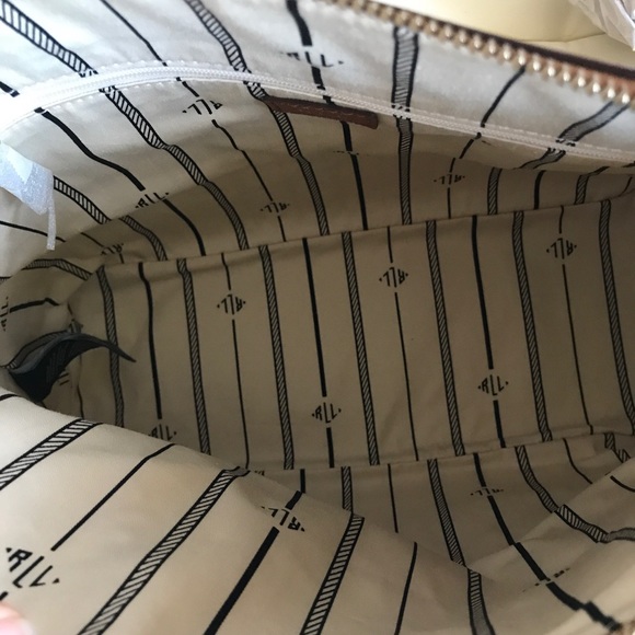 Ralph Lauren Orchid Belknap Dome Satchel New - Picture 3 of 5