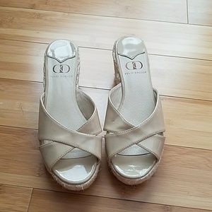 Kelsi Dagger New Nude Wedges Size 7.5