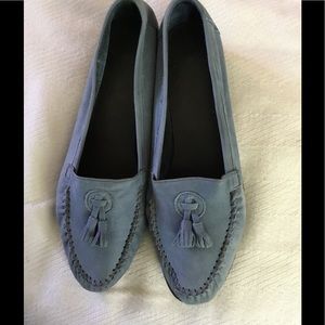 Super soft & comfortable blue suede shoes