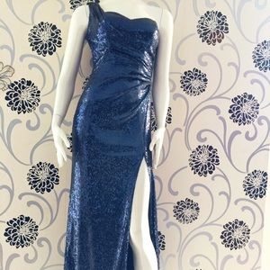 XSCAPE sequin Beaded gown