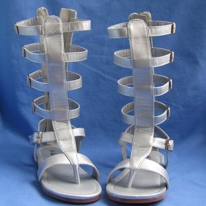 Toddler Silver Gladiator Sandals
