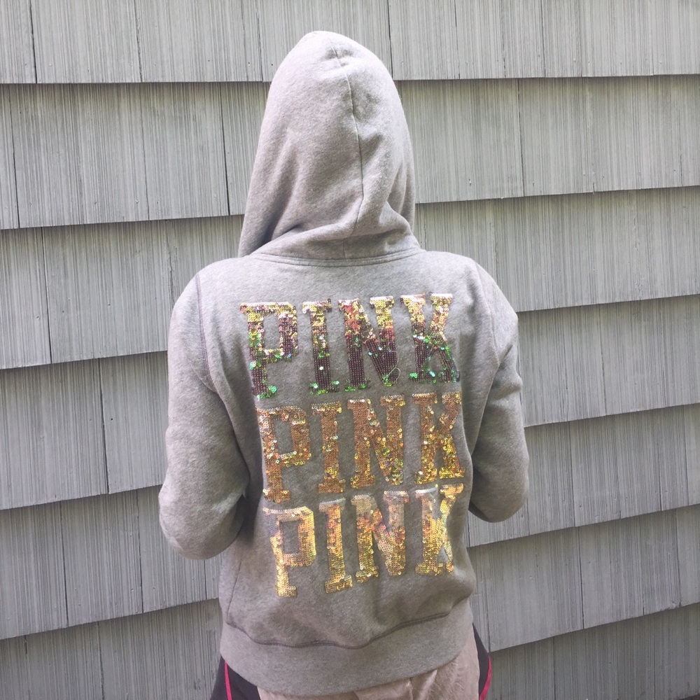 PINK Victoria's Secret Zip-up Hoodie Sweatshirt
