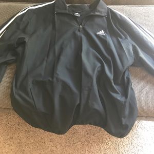Adidas pullover jacket black size large