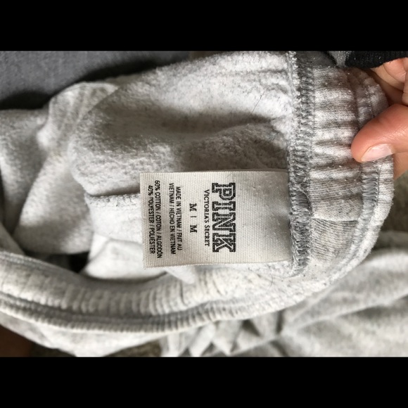 VS Pink Gray Sweatpants - Picture 3 of 4