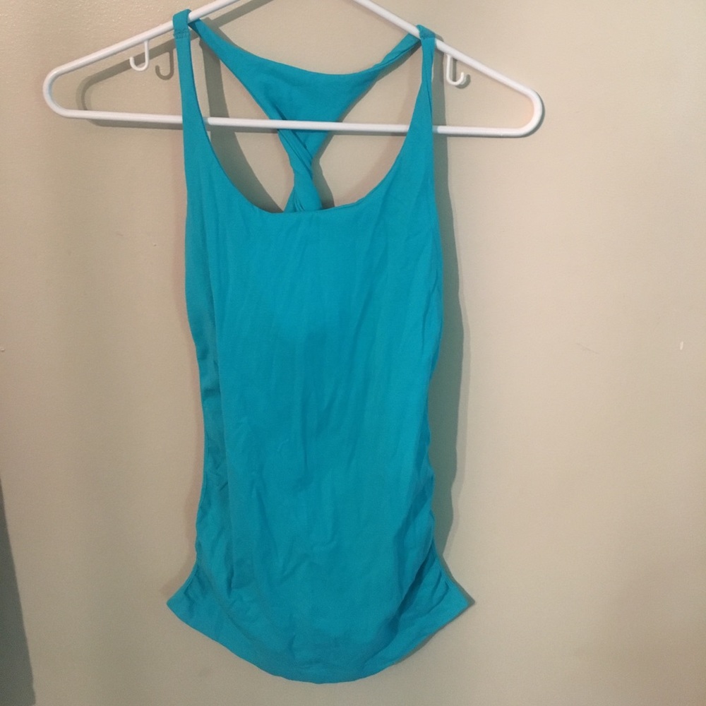 Bebe stretch twist back tank m/l
